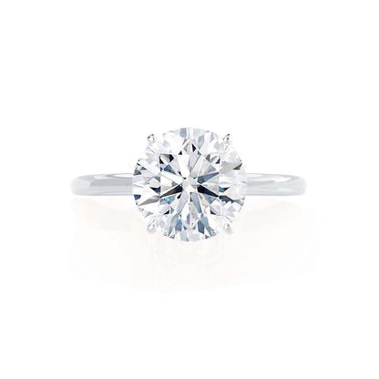 1.2 CT Round Solitaire Moissanite Engagement Ring