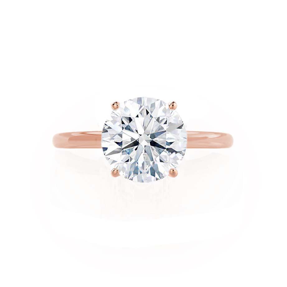 1.2 CT Round Solitaire Moissanite Engagement Ring