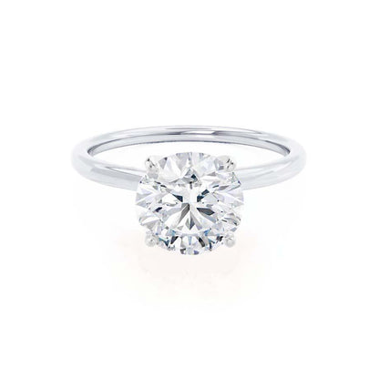 1.2 CT Round Solitaire Moissanite Engagement Ring