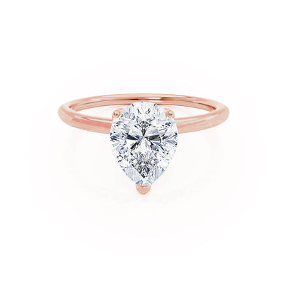 0.94 CT Pear Solitaire Moissanite Engagement Ring