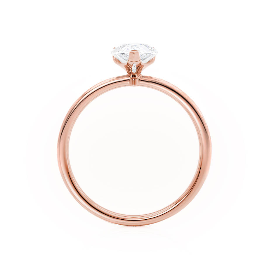 0.94 CT Pear Solitaire Moissanite Engagement Ring