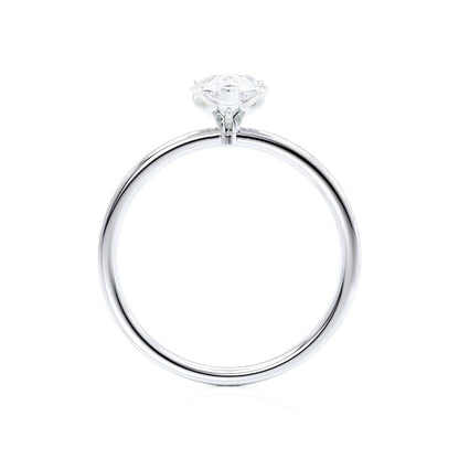 0.94 CT Pear Soitaire Moissanite Engagement Ring