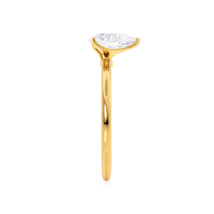 1.2 CT Pear Solitaire Moissanite Engagement Ring