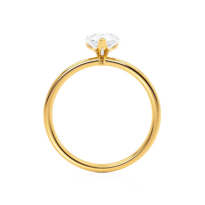 1.2 CT Pear Solitaire Moissanite Engagement Ring