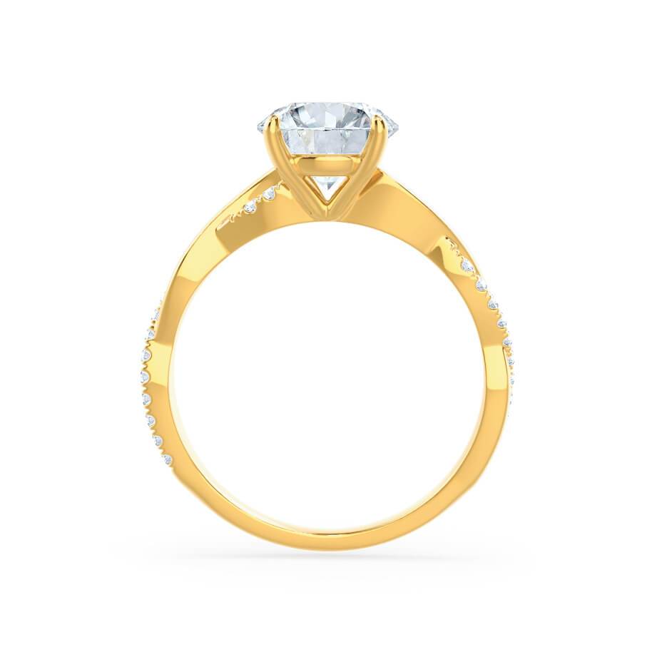 1.5 CT Oval Pave Moissanite Engagement Ring