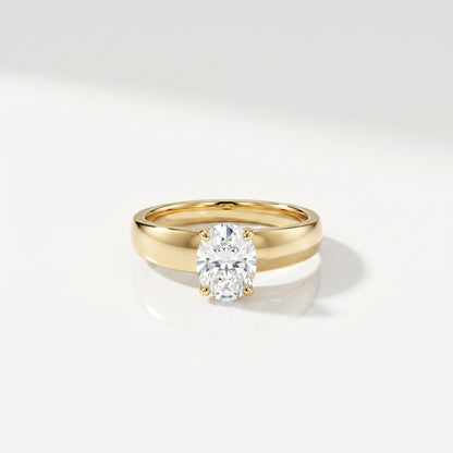 2 CT Marquise Pave Lab Grown Engagement Ring