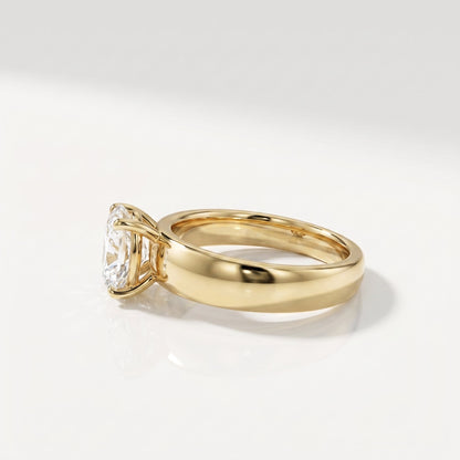 2 CT Marquise Pave Lab Grown Engagement Ring