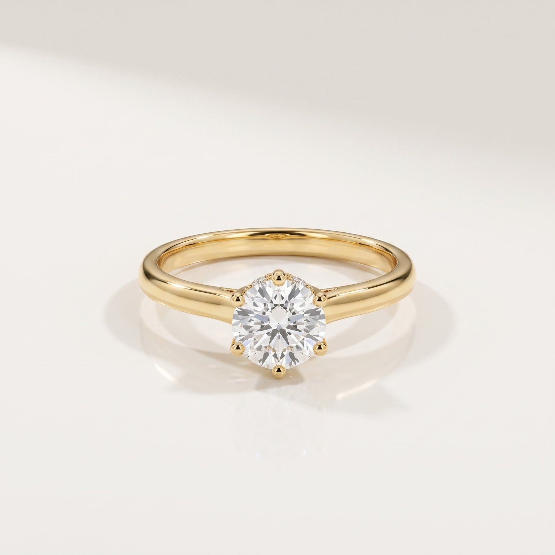 2 CT Marquise Pave Lab Grown Engagement Ring