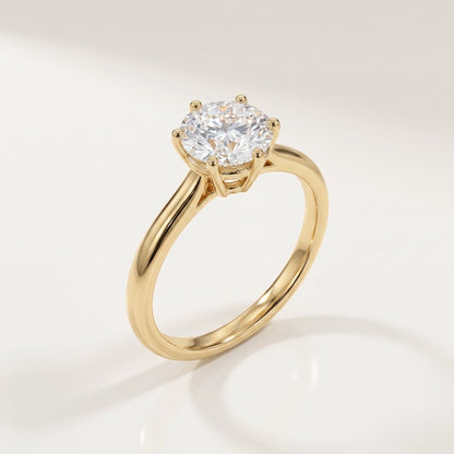 2 CT Marquise Pave Lab Grown Engagement Ring