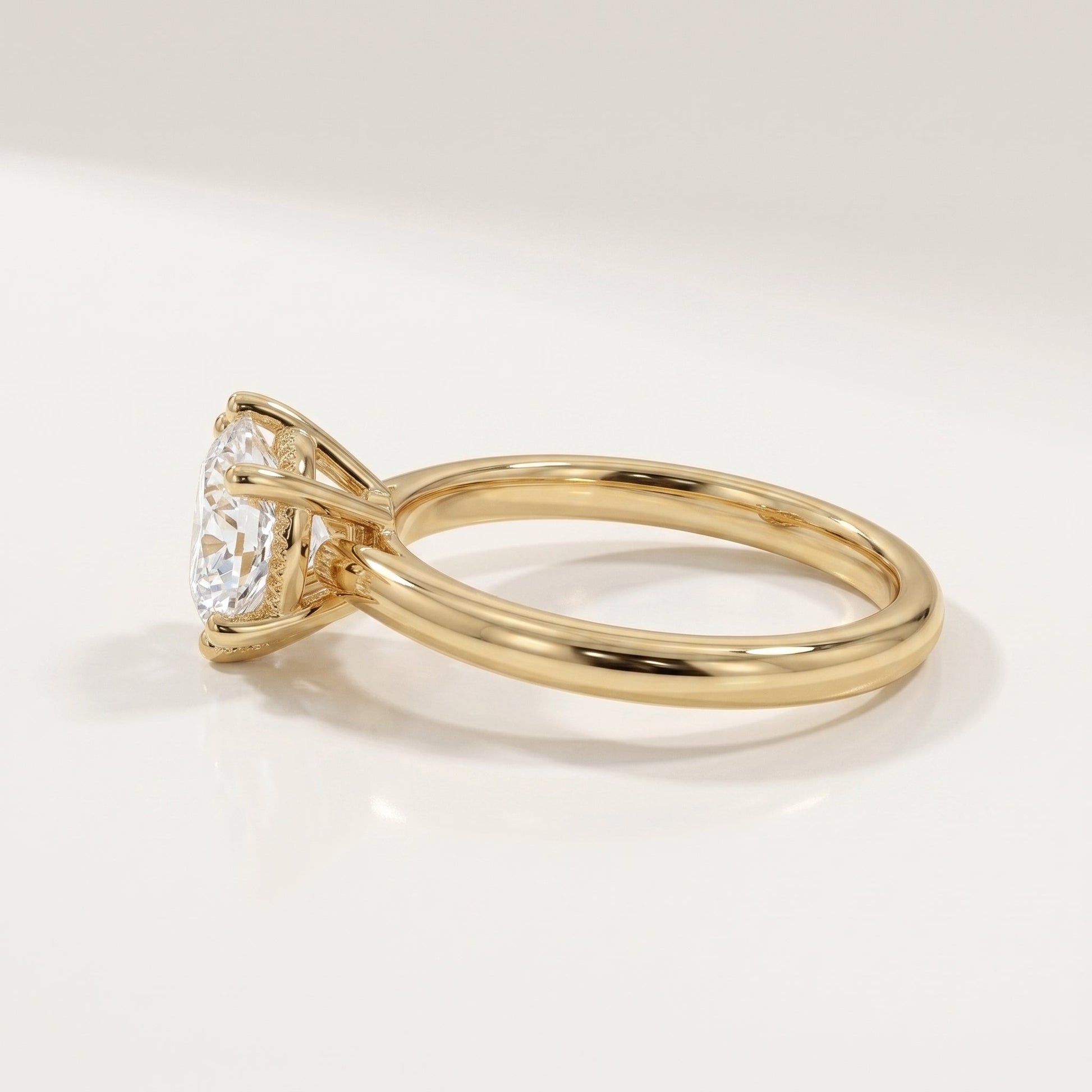 2 CT Marquise Pave Lab Grown Engagement Ring