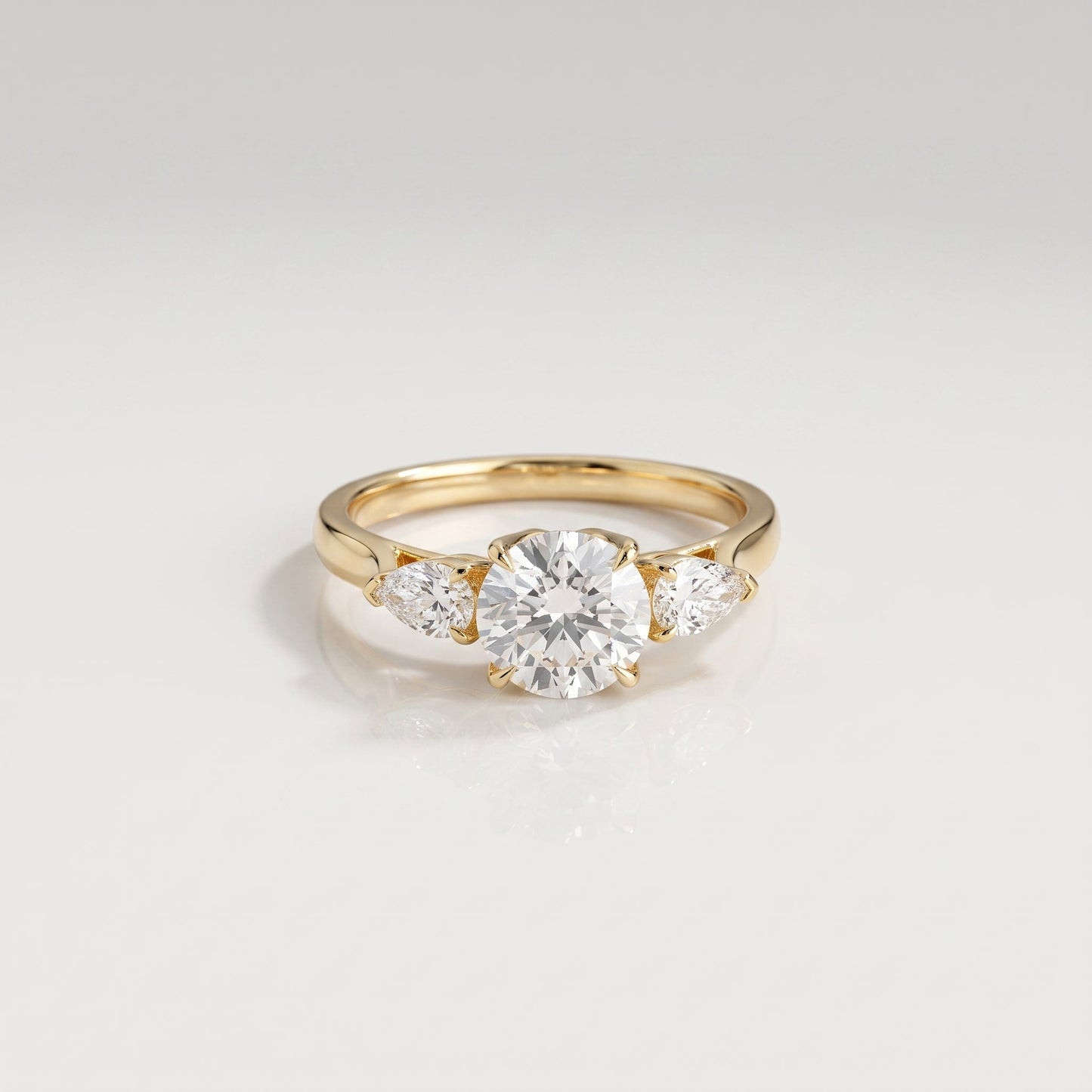 2 CT Marquise Pave Lab Grown Engagement Ring