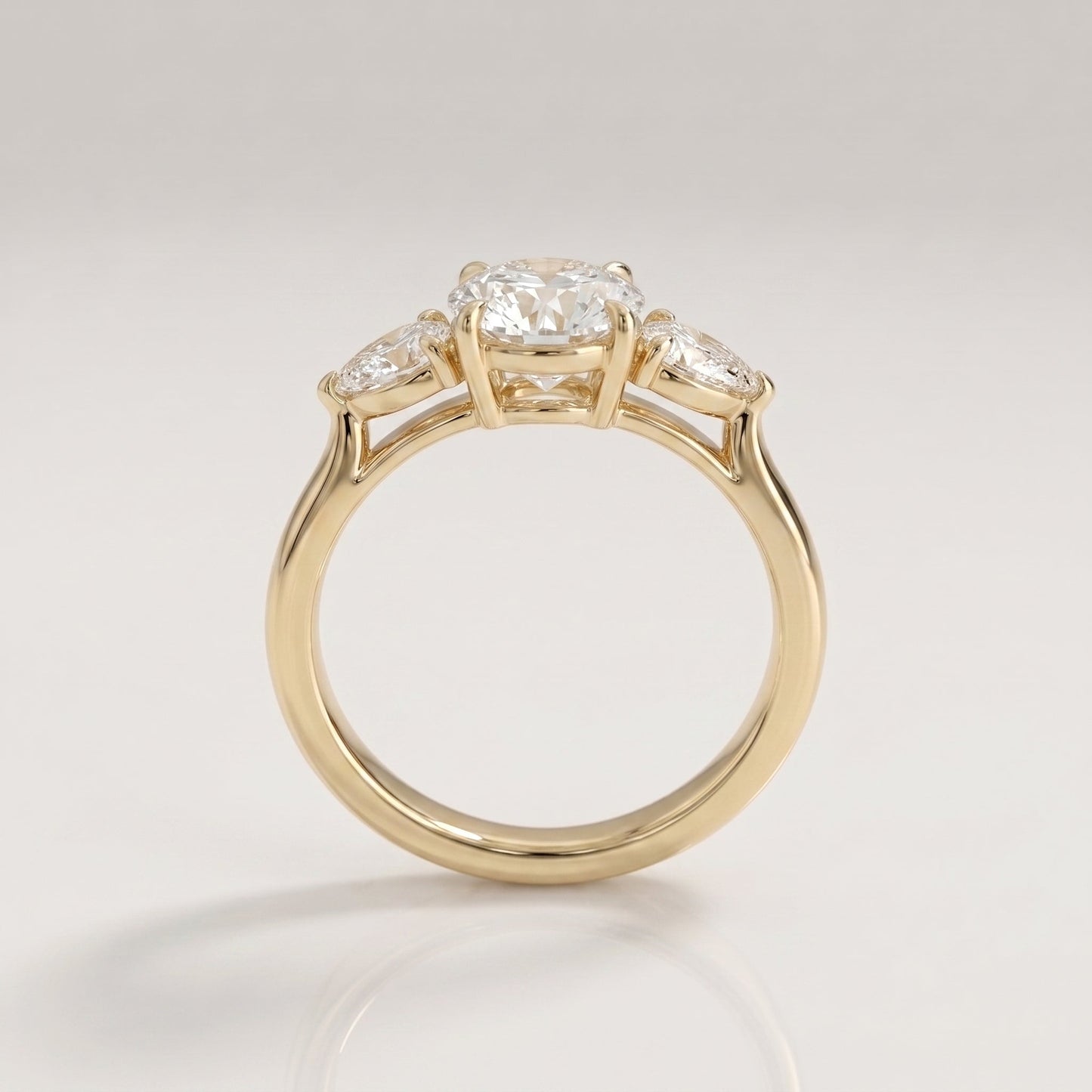 2 CT Marquise Pave Lab Grown Engagement Ring