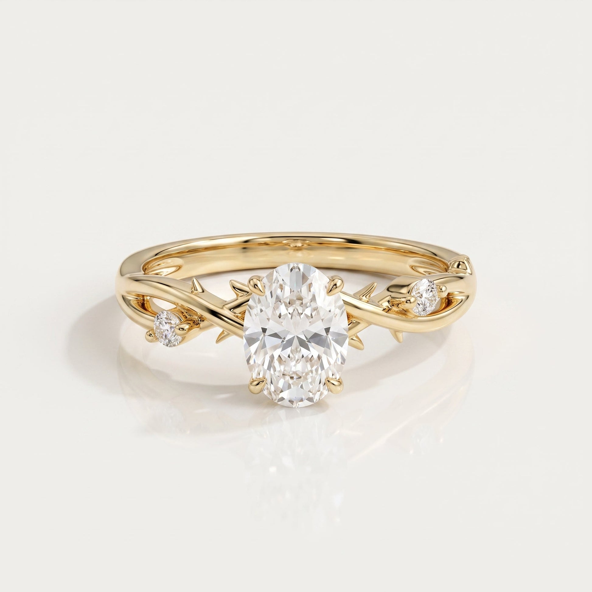 2 CT Marquise Pave Lab Grown Engagement Ring