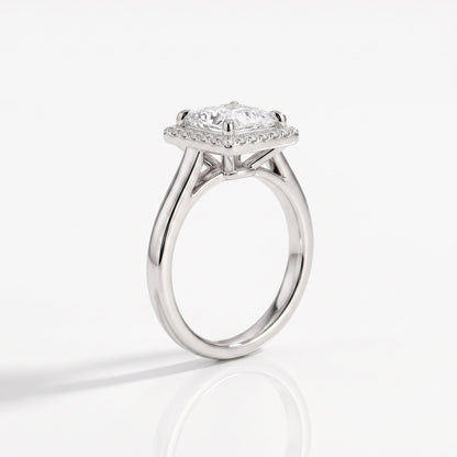 2 CT Marquise Pave Lab Grown Engagement Ring
