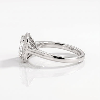 2 CT Marquise Pave Lab Grown Engagement Ring