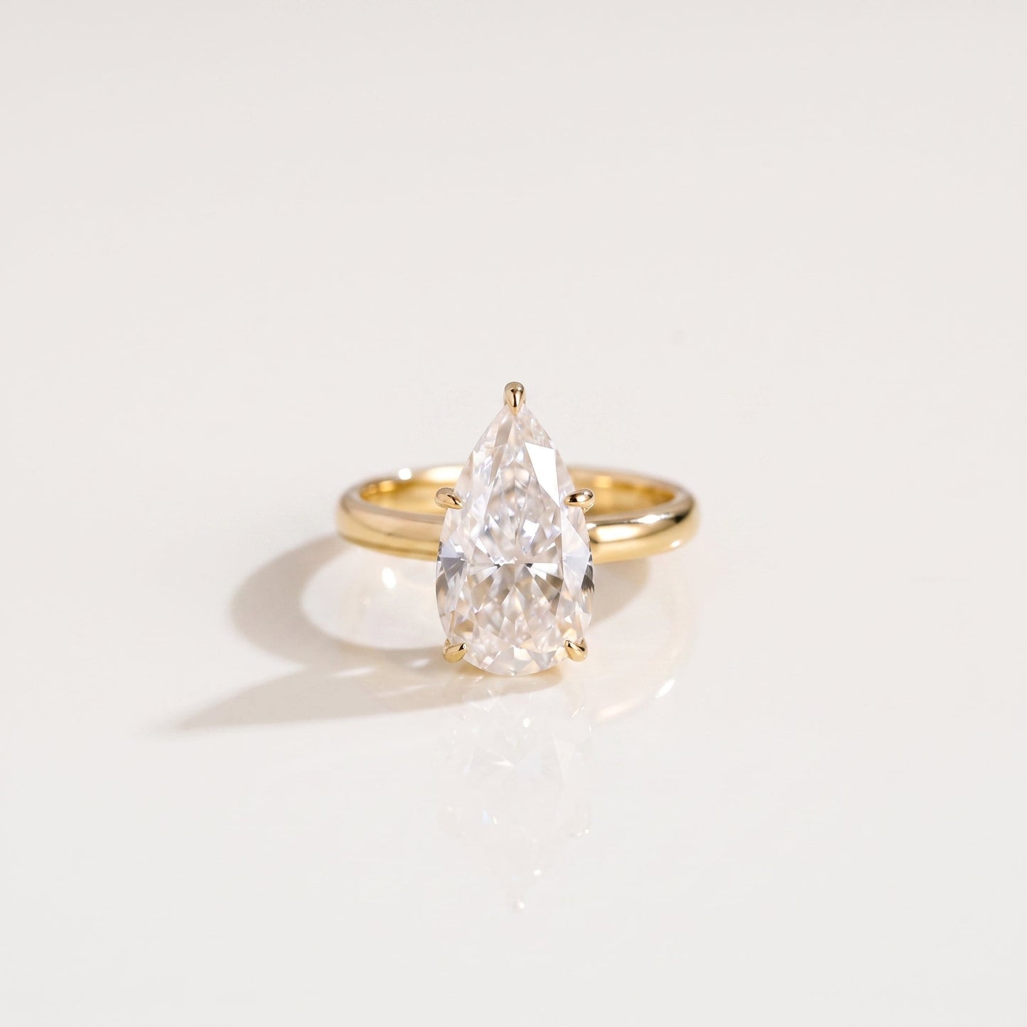 2 CT Marquise Pave Lab Grown Engagement Ring