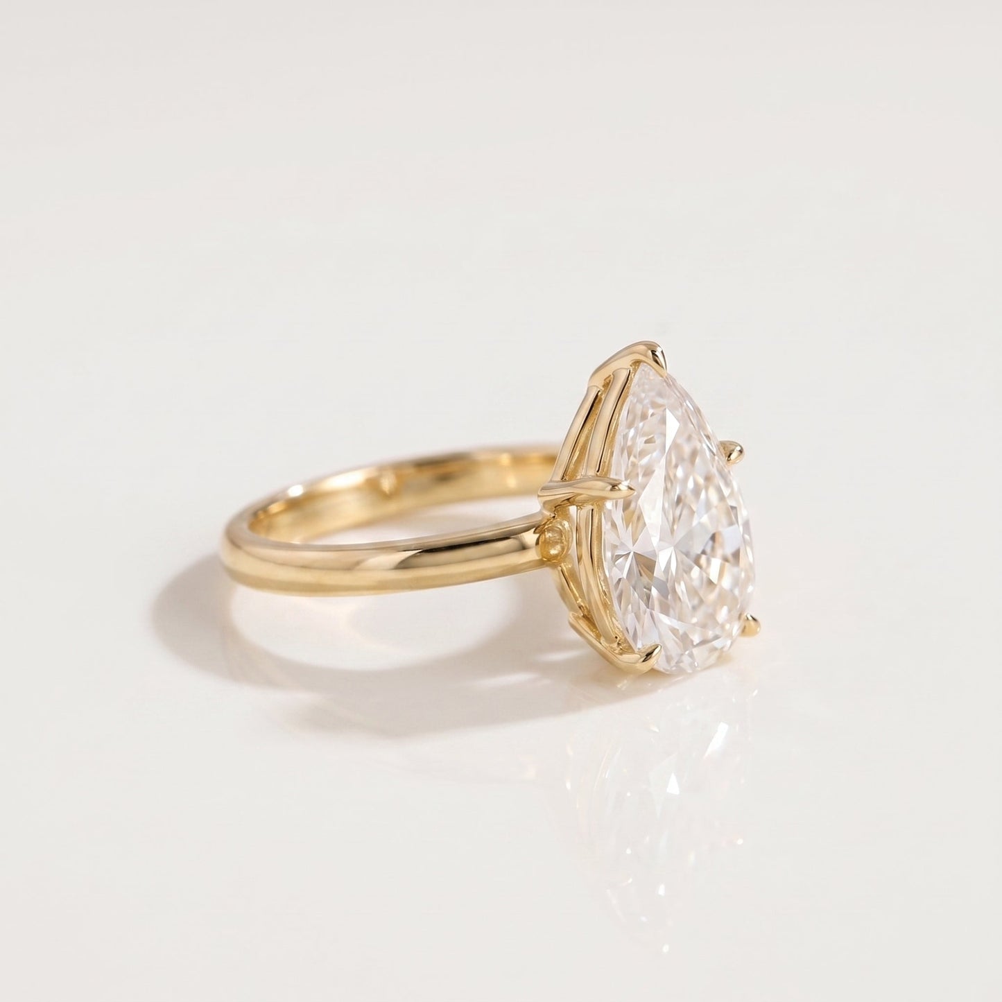 2 CT Marquise Pave Lab Grown Engagement Ring