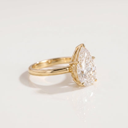 2 CT Marquise Pave Lab Grown Engagement Ring