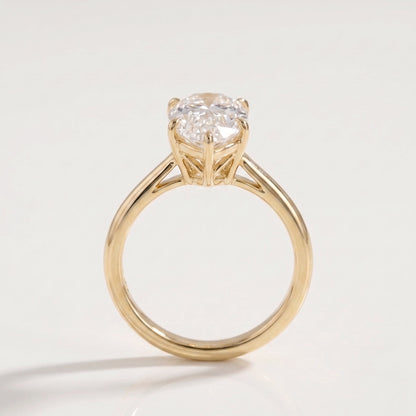 2 CT Marquise Pave Lab Grown Engagement Ring