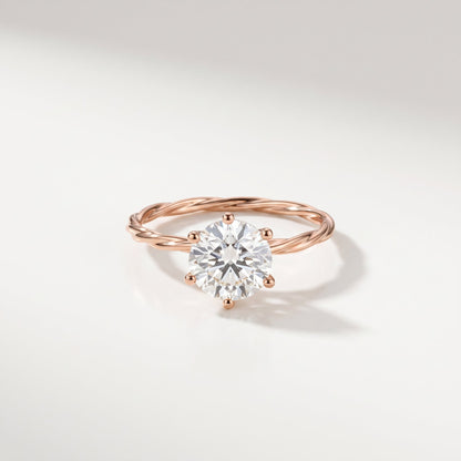 2 CT Marquise Pave Lab Grown Engagement Ring