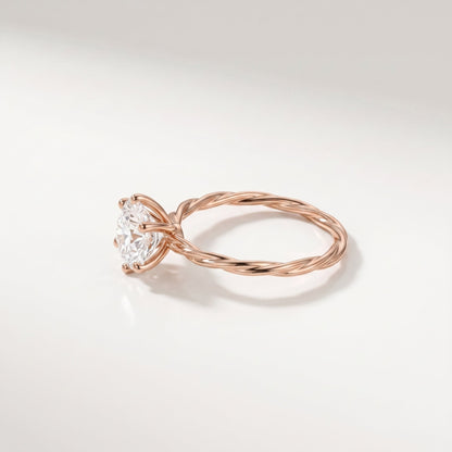 2 CT Marquise Pave Lab Grown Engagement Ring
