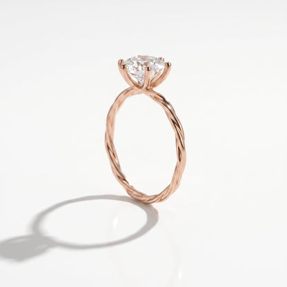 2 CT Marquise Pave Lab Grown Engagement Ring