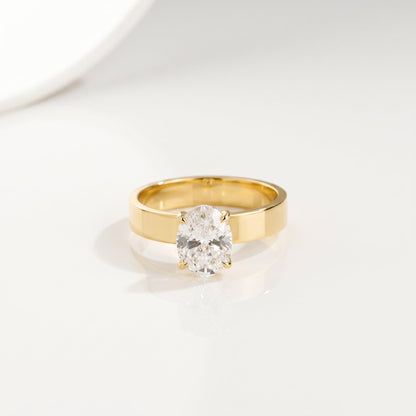 2 CT Marquise Pave Lab Grown Engagement Ring