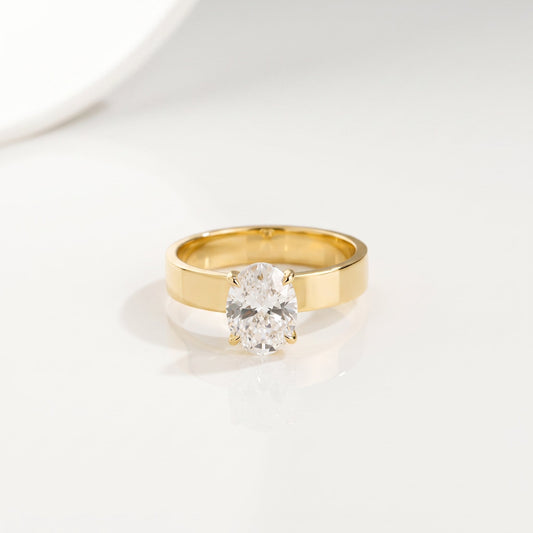 2 CT Marquise Pave Lab Grown Engagement Ring