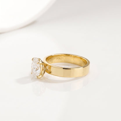 2 CT Marquise Pave Lab Grown Engagement Ring