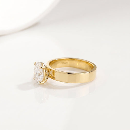 2 CT Marquise Pave Lab Grown Engagement Ring