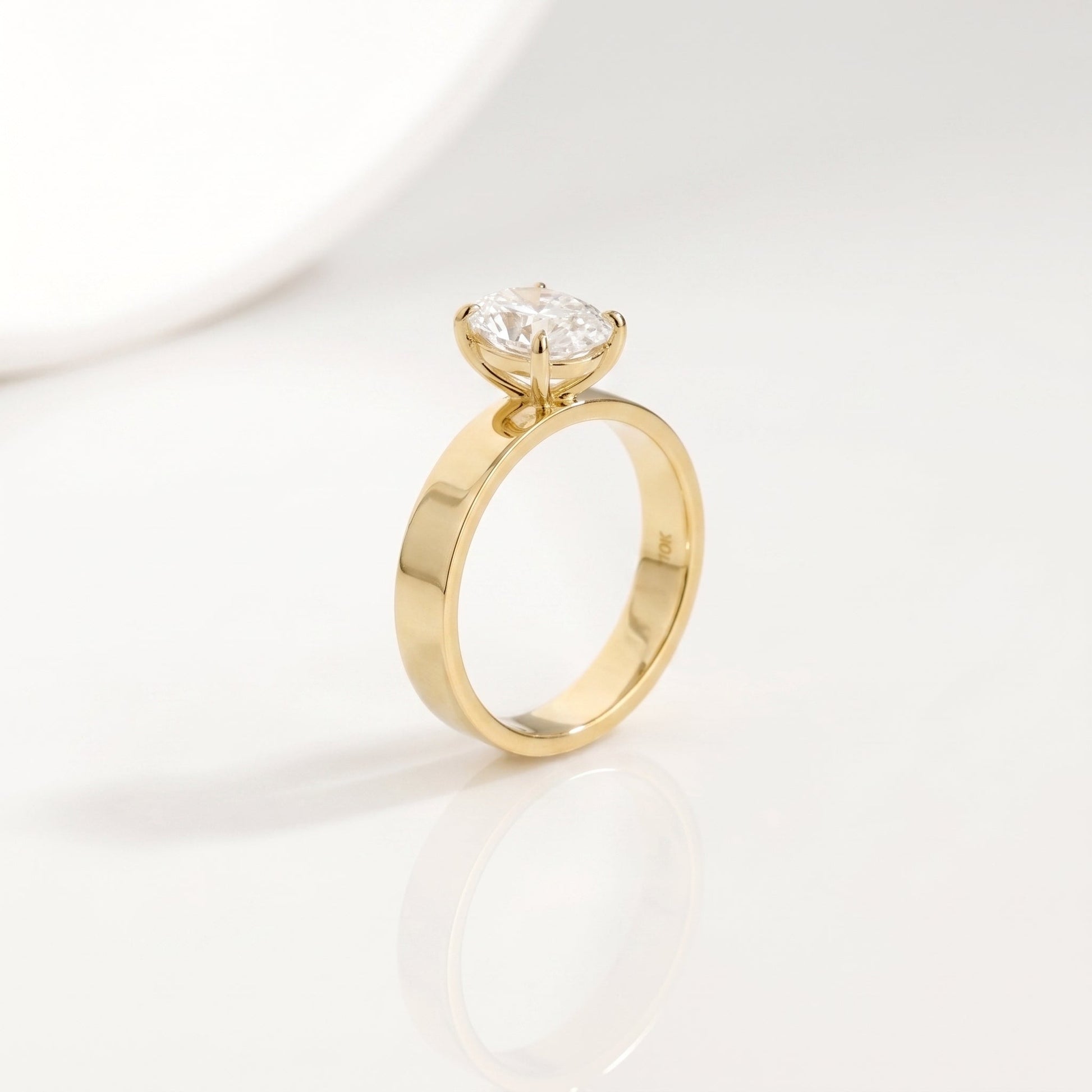 2 CT Marquise Pave Lab Grown Engagement Ring