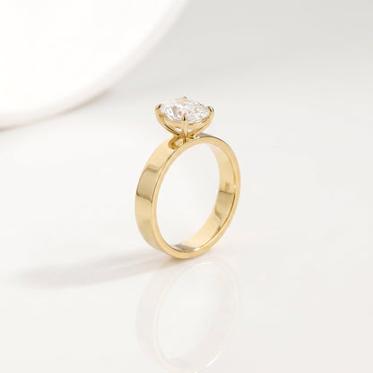 2 CT Marquise Pave Lab Grown Engagement Ring