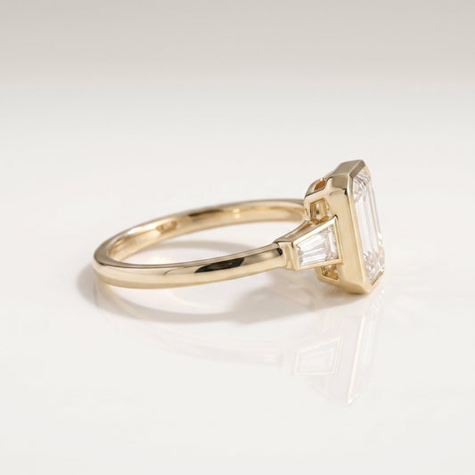 2 CT Marquise Pave Lab Grown Engagement Ring