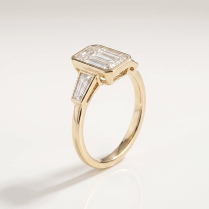 2 CT Marquise Pave Lab Grown Engagement Ring