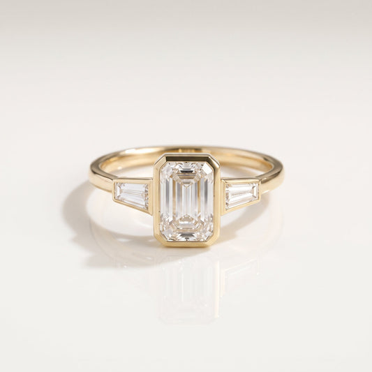 2 CT Marquise Pave Lab Grown Engagement Ring