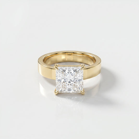 2 CT Marquise Pave Lab Grown Engagement Ring