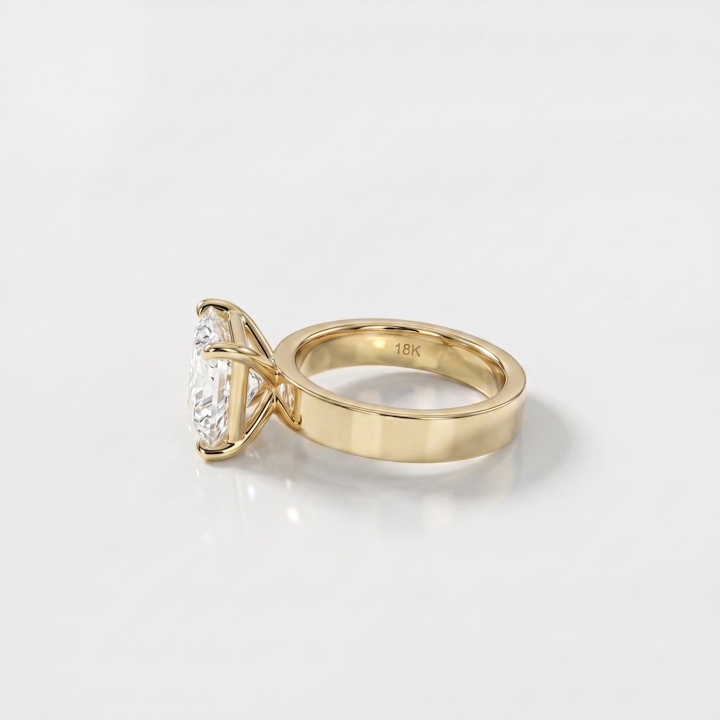 2 CT Marquise Pave Lab Grown Engagement Ring