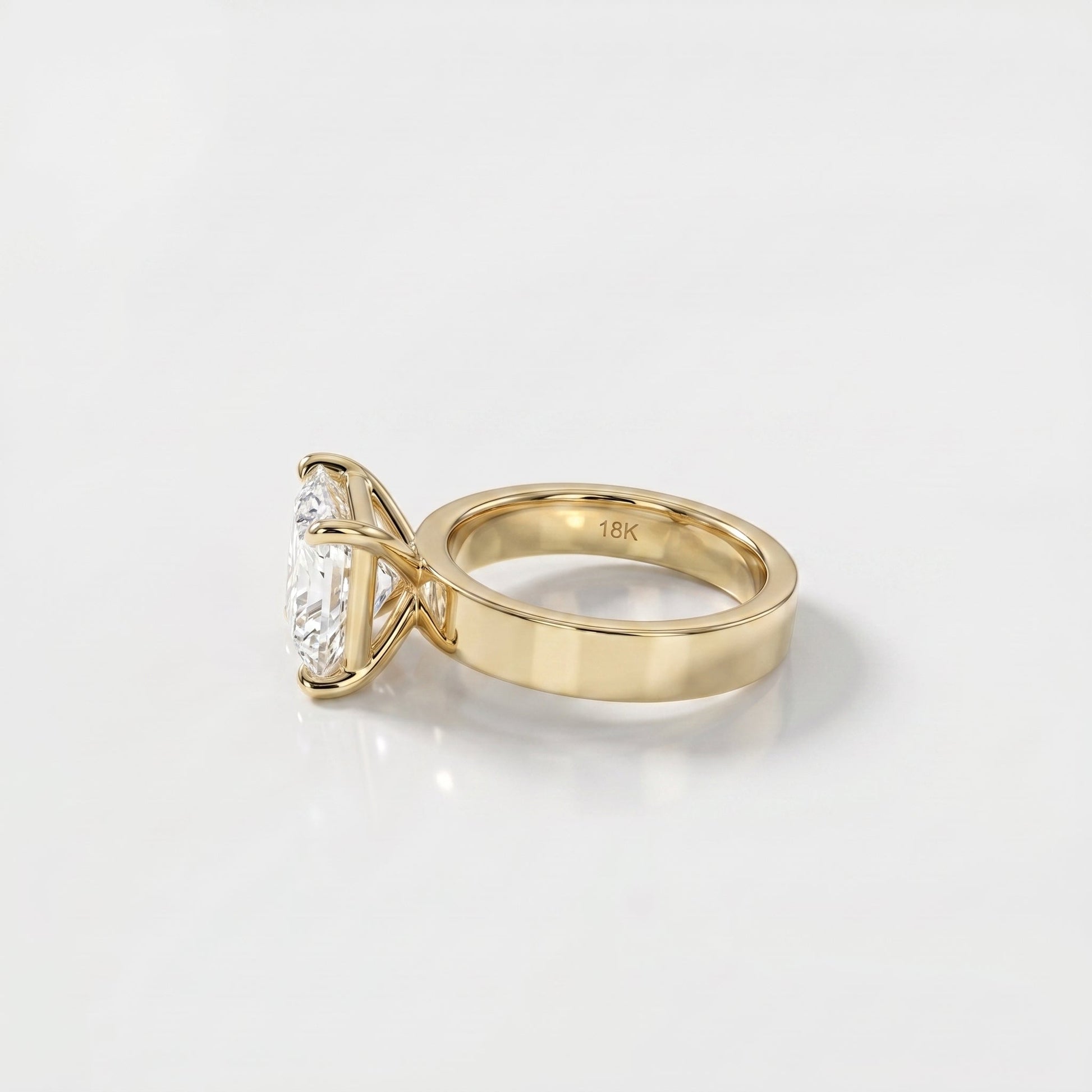 2 CT Marquise Pave Lab Grown Engagement Ring