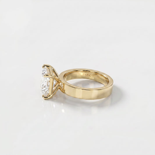 2 CT Marquise Pave Lab Grown Engagement Ring