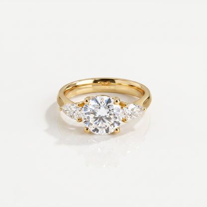 2 CT Marquise Pave Lab Grown Engagement Ring
