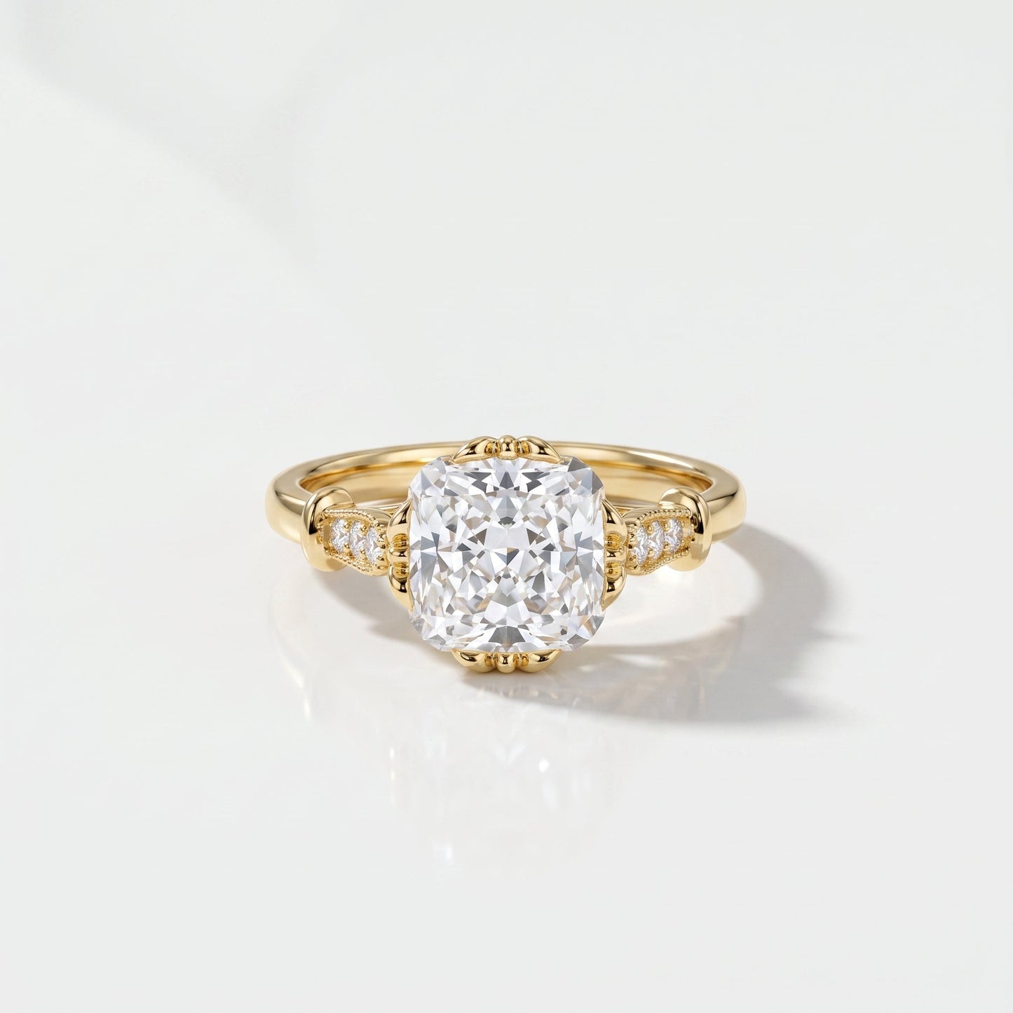 2 CT Marquise Pave Lab Grown Engagement Ring
