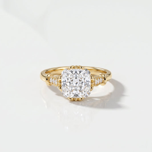 2 CT Marquise Pave Lab Grown Engagement Ring