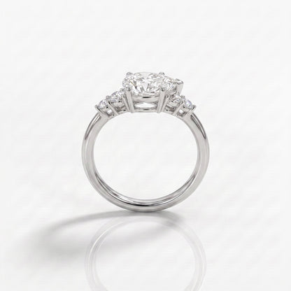 2 CT Marquise Pave Lab Grown Engagement Ring