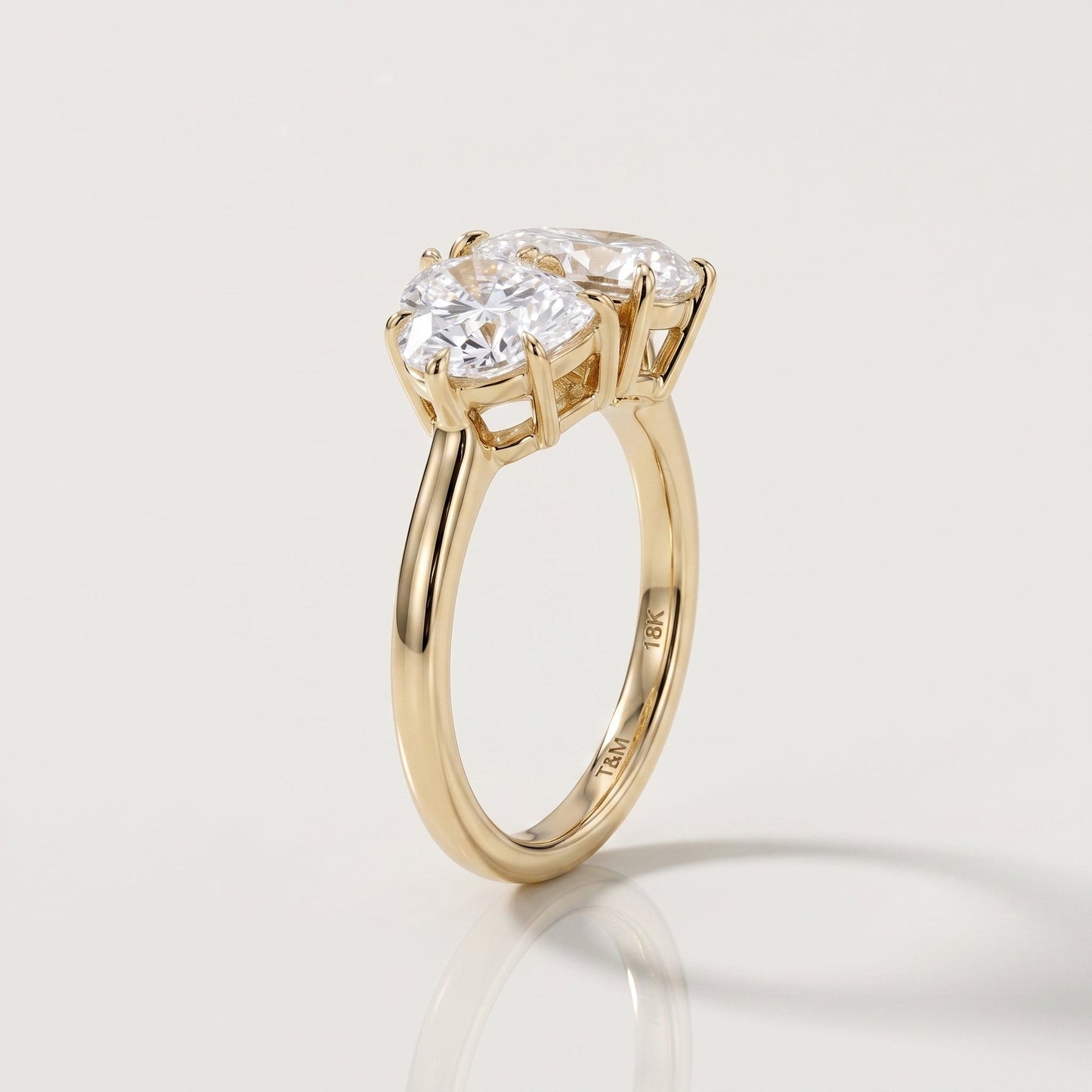 2 CT Marquise Pave Lab Grown Engagement Ring