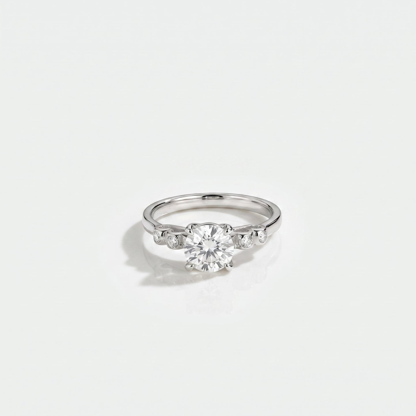 2 CT Marquise Pave Lab Grown Engagement Ring