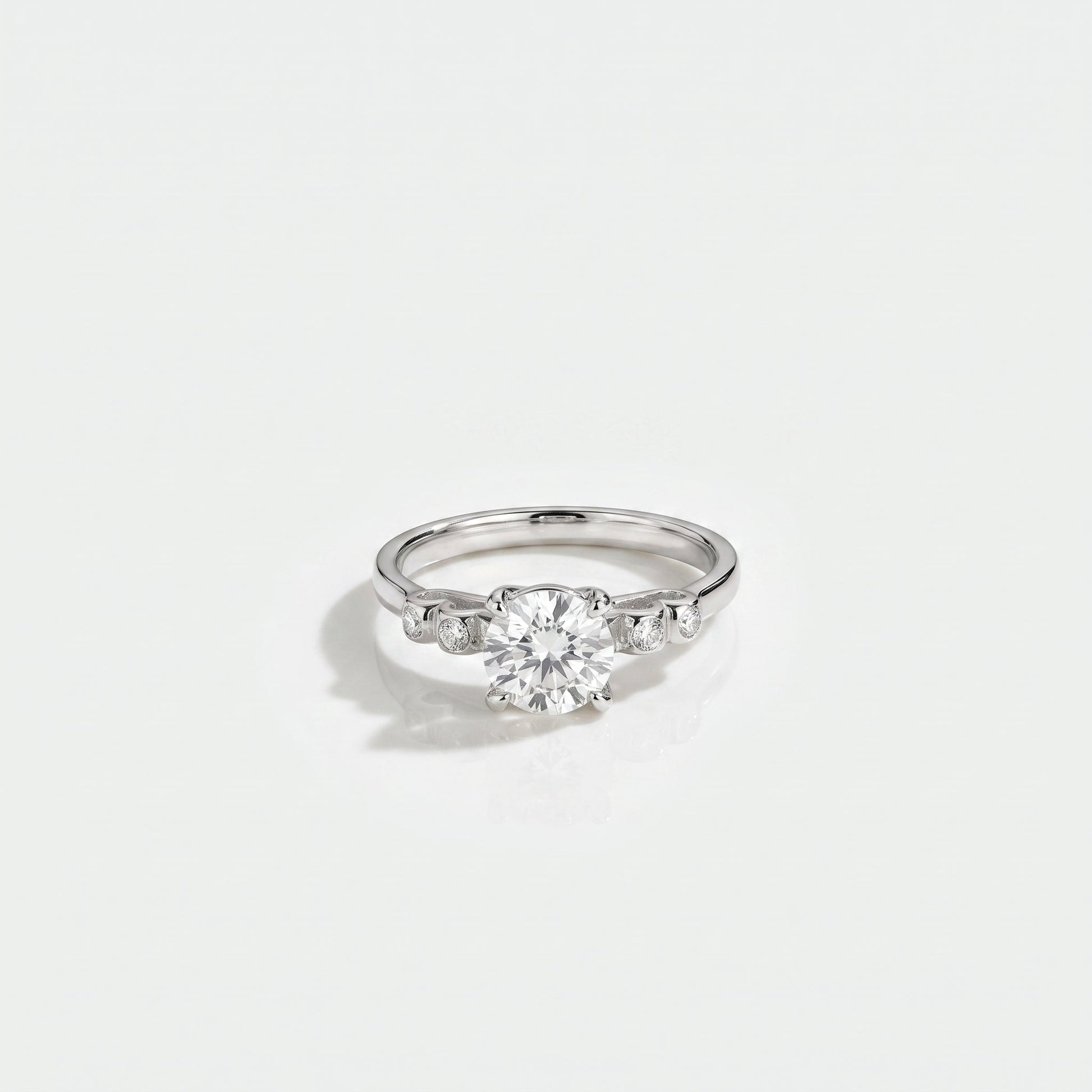 2 CT Marquise Pave Lab Grown Engagement Ring