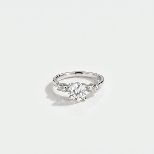 1 CT Round Solitaire Lab Grown Diamond Engagement Ring