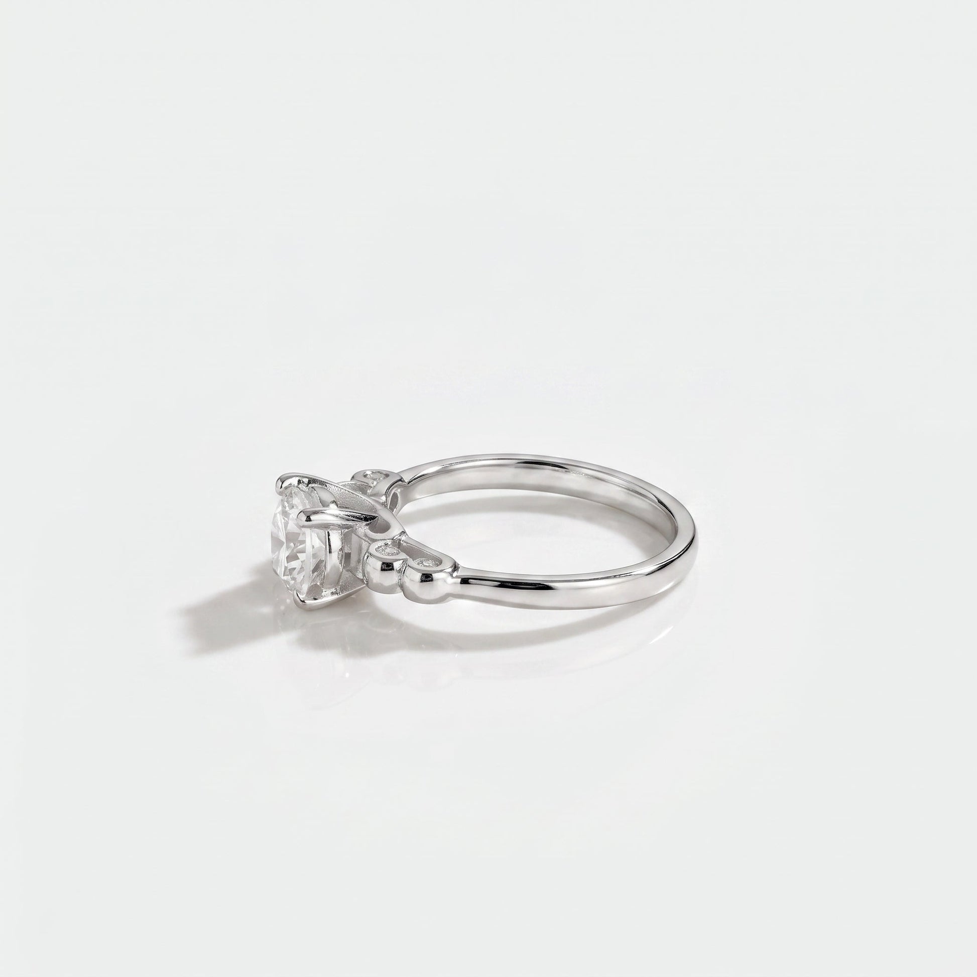 2 CT Marquise Pave Lab Grown Engagement Ring