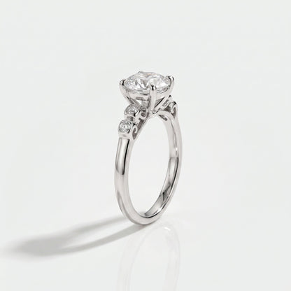 2 CT Marquise Pave Lab Grown Engagement Ring