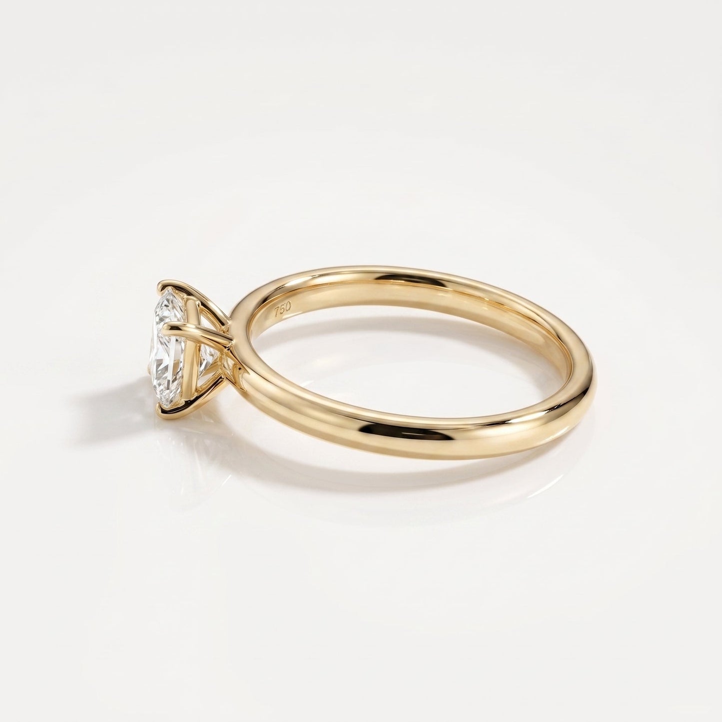 2 CT Marquise Pave Lab Grown Engagement Ring